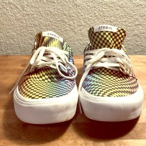 Straye Brand slate shoes trippy print